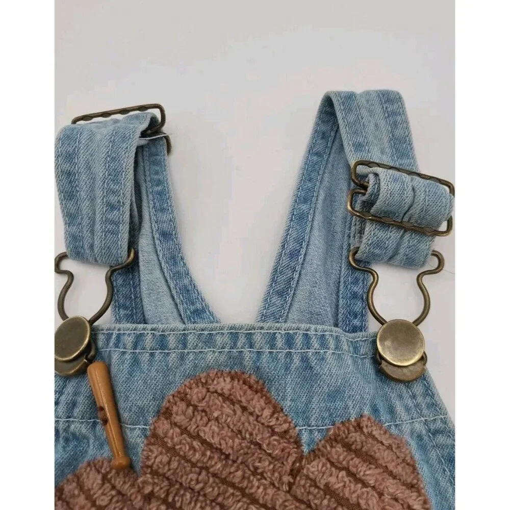 VTG Marsha Denim Custom Overalls Baseball‎ 18 M Embroidered MARSHA USA Vintage